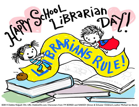 Happy School Librarian Day poster